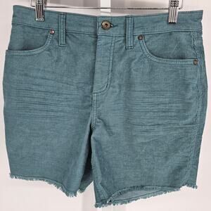 Carve Designs Womens Sz 4 Oahu Bermuda Shorts 6" Inseam Teal Blue Corduroy